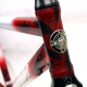 Cadre & fourche 650 noir blanc et rouge Geliano Duret T36