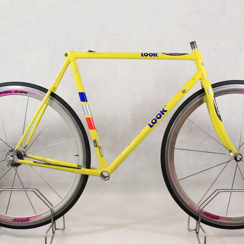 Yellow Carbon Frame & Forks Look KG171 Size 54