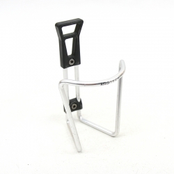 Silver Vuelta Tubular Cage bottle cage black tip with screw
