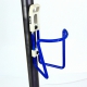 Blue and white Elite bottle cage with screw