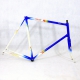 White and blue artisan Frame and Fork Size 60