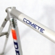Silver Frame and Forks Peugeot A400 Comete Pechiney Size 56